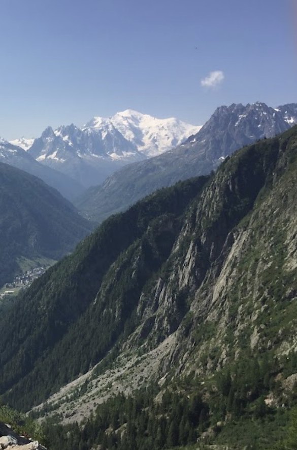 Vue sur le massif du Mont-Blanc